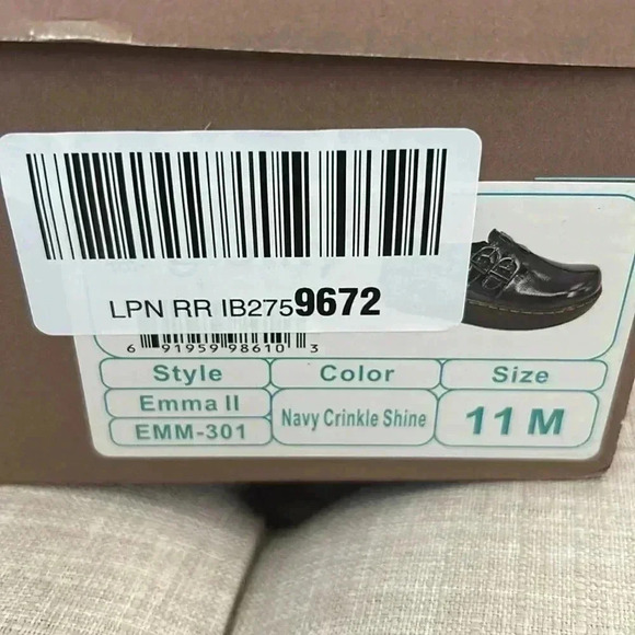 Glolily Emma II Women's Professional Lightweight 2 Strap Clog Navy 11 - Picture 7 of 7